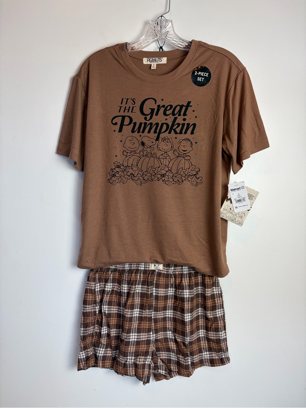 Peanuts Brown "Great Pumpkin" Pajama Set